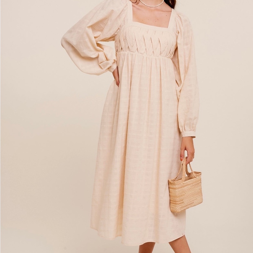Crisscross Square Neck Maxi Dress - Picture 3 of 6
